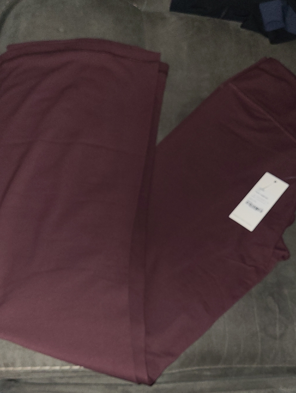 Women's Burgundy Stretch Leggings - Classic Everyday Comfort